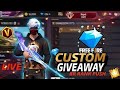 FREE FIRE LIVE CUSTOM ROOM GIVEAWAY | FF LIVE TEAM CODE GIVEAWAY |  FF LIVE GIVEAWAY DJ ALOK| FFLIVE