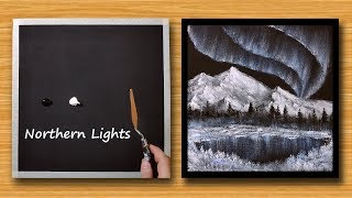 ross bob lights northern painting easy acrylic