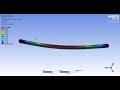 Ansys 3D Basic FEA | Simple supported I-beam with a load upon