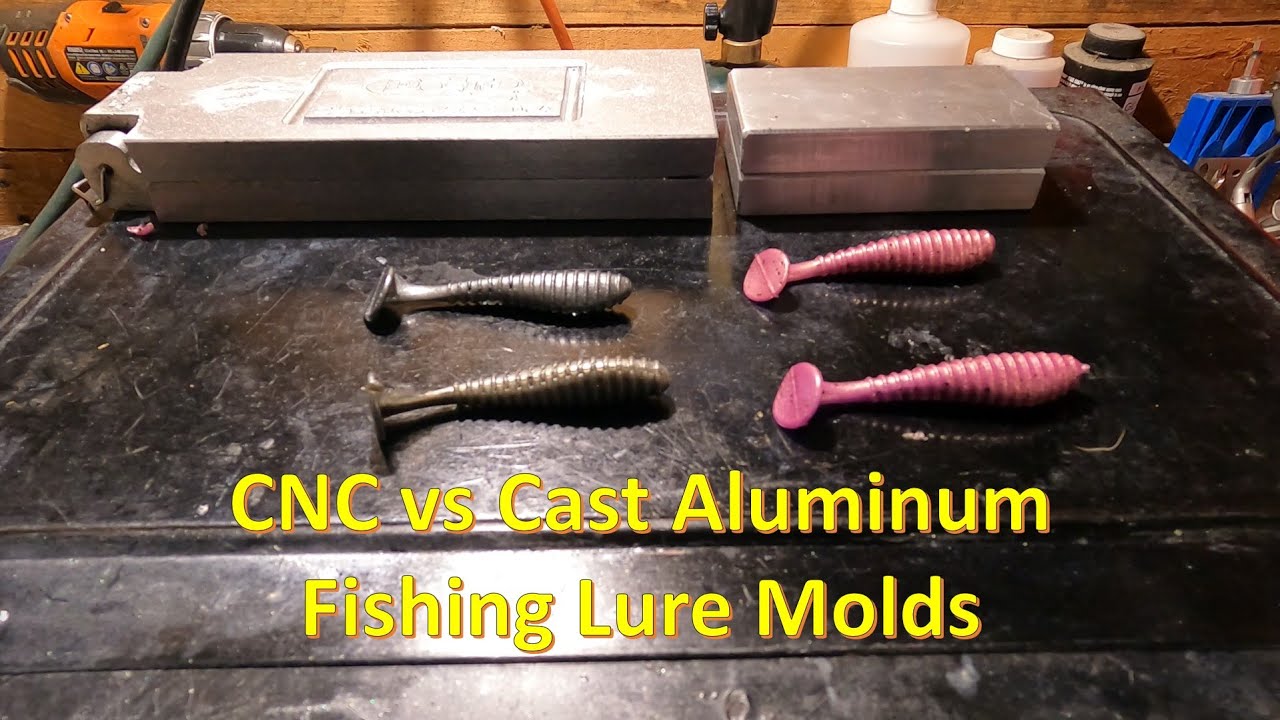 CNC vs CAST ALUMINUM fishing LURE molds. Which is BETTER? 