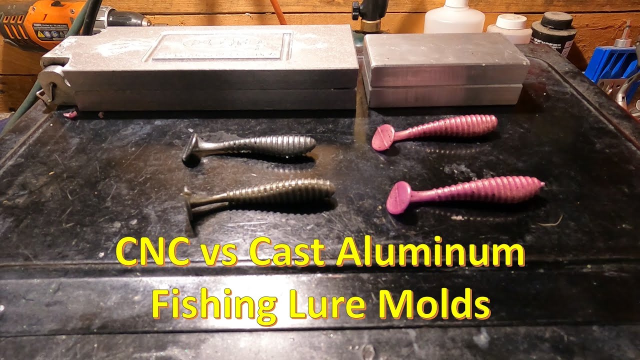 Plaster of Paris vs RTV silicone vs aluminum-filled epoxy lure mold comparison chart
