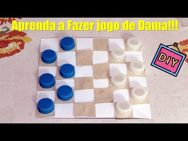 COISINHAS DA JACK: JOGO DE DAMA COM MATERIAL RECICLAVEL