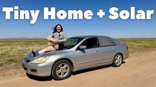 Living in a 2006 Honda Accord With Solar Power  Car Tour
