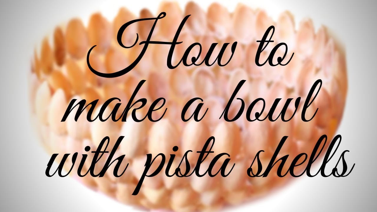 How to make a bowl with pistachio shells 😀.