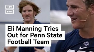 Famous Eli Manning Goes Undercover on Penn State Football Team Profile