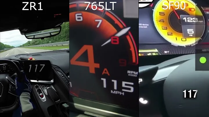 Ferrari SF90 vs McLaren 765LT vs Corvette C8 ZR1 ZTK 40-200 Acceleration