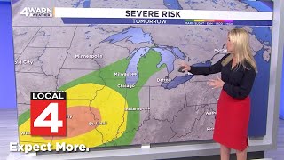 Comfortable air returns to Metro Detroit Friday before weekend storm chances