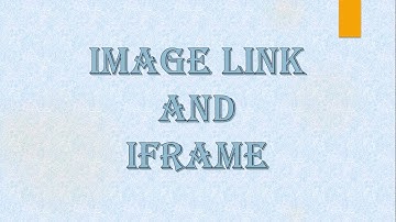 Best way to learn Image as Link and IFrame