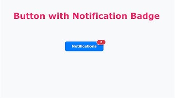 🚀 Create a Notification Badge Button in HTML & CSS | Easy Tutorial.| Amin Coding.