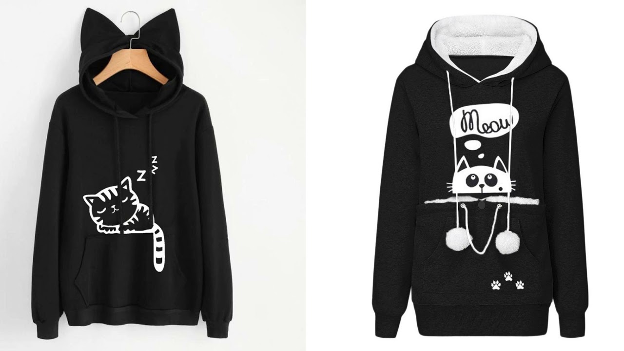 EBUYTIDE Cat Printed Pullover SweatshirtThe Perfect Piece of Clothing