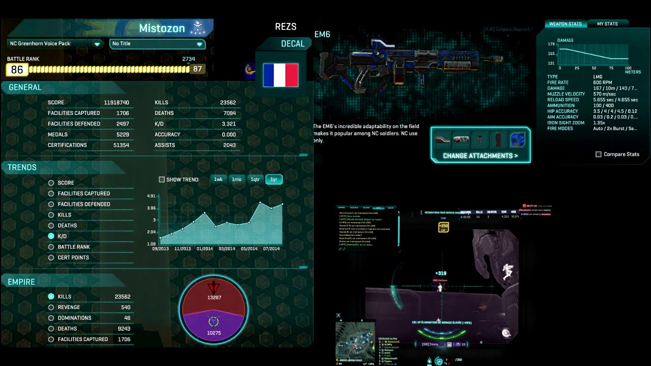 [PlanetSide2] EM6 (NC lmg)
