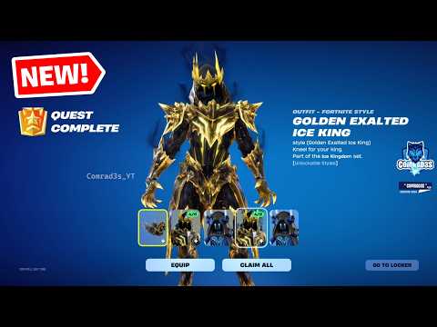 Fortnite Complete Exalted Ice King Quests - How to get Golden Exalted Ice King Skin in Fortnite