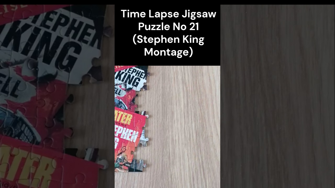 Time Lapse Jigsaw Puzzle No. 21 - Stephen King Montage