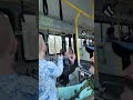 Adorable baby leads round of applause on bus #shorts