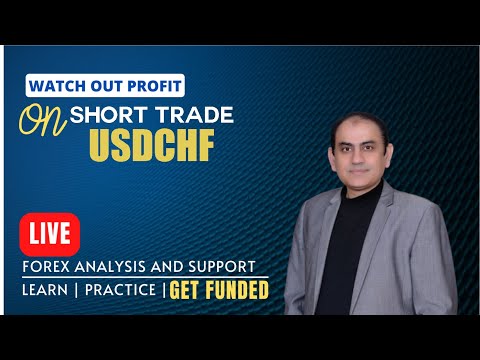 Short Trade on USDCHF | Live Forex Trading & Coaching | Get Funded