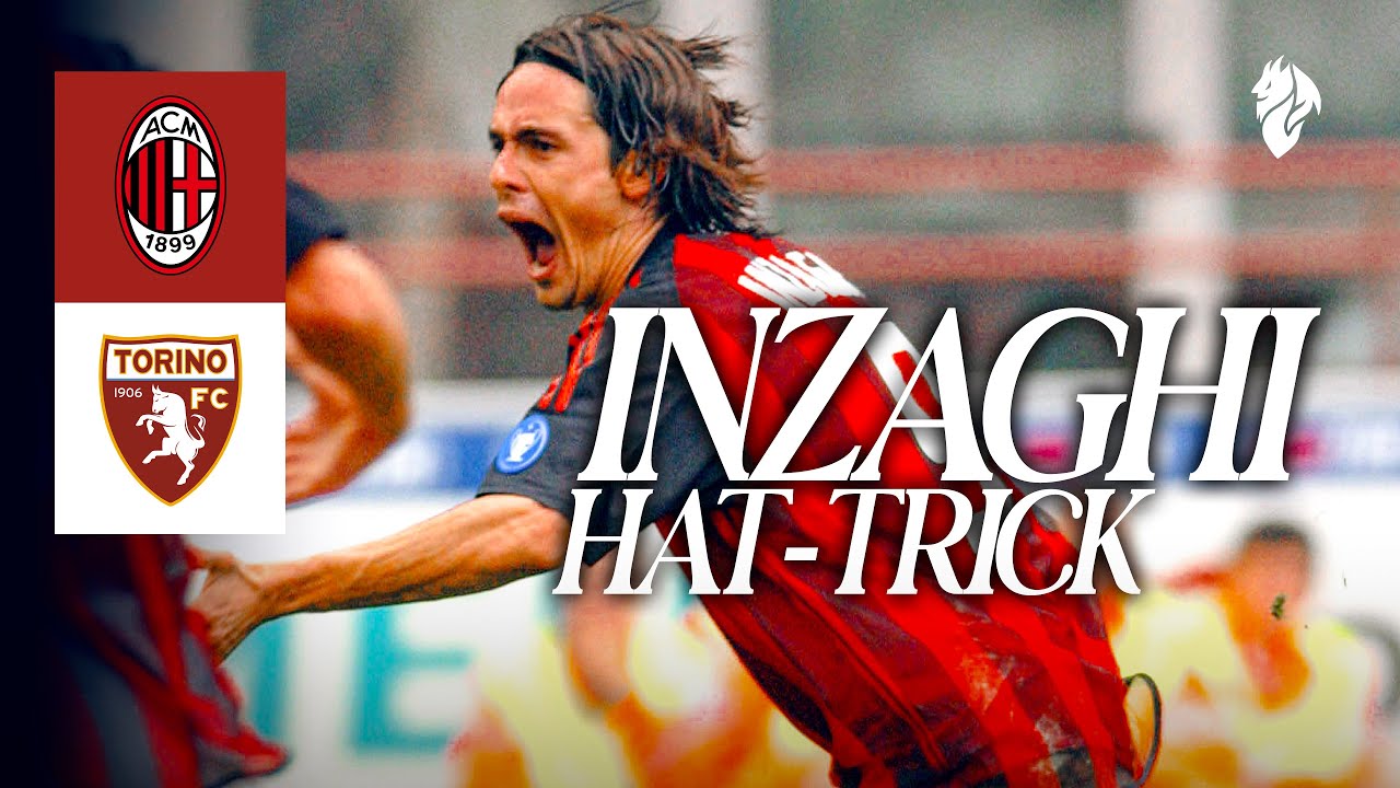Inzaghi's hat-trick in 6-0 win | AC Milan v Torino | Highlights