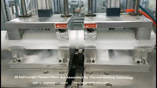 Absolute PP Pleated Filter Elements Are Assembled By Ultrasonic Thermal Welding Technology