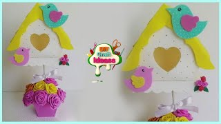 Birds house making with foam sheets | house showpiece for home decoration | New and Special craft