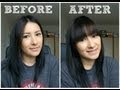 How to Cut your Own Full Fringe/Bangs | Cat Dickinson
