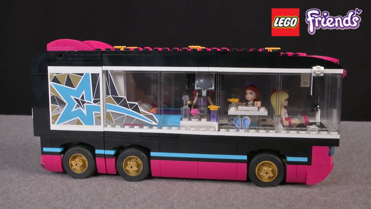 Anstændig spole Anslået LEGO Friends Pop Star Tour Bus from LEGO - YouTube