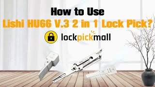 Original Authentic Lishi HU66 V3 2 in 1 Tools HU66 Lock Pick