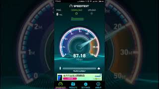 TM Unifi 100mbps speed test