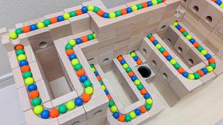 Marble Run Race ☆ HABA Slope   Cuboro   Bornelund Quadrilla   Transparent pipe
