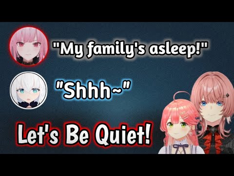 Fubuki Whispered So She Wouldn't Wake Calli's Family【Hololive】