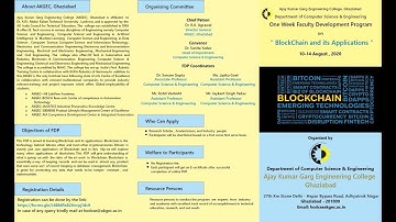 FDP on Blockchain and Its Applications (Day-05, Session -02) | 14 Aug 2020