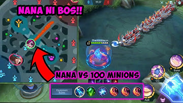 nana vs 100 minions