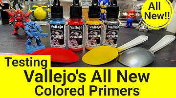 Testing All New Colored Primers From Vallejo