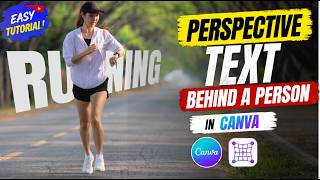 How to Put Perspective Text Behind a Person in Canva