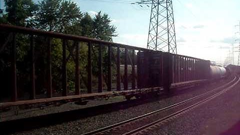 Rare! Three Train Meet At Bound Brook Including: NS 33K, CR MA-2, and CSX With Horn Salutes!