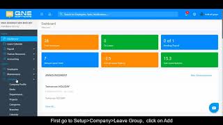 Information 08. Cloud Payroll & HR Software - Setup Leave Group Guide