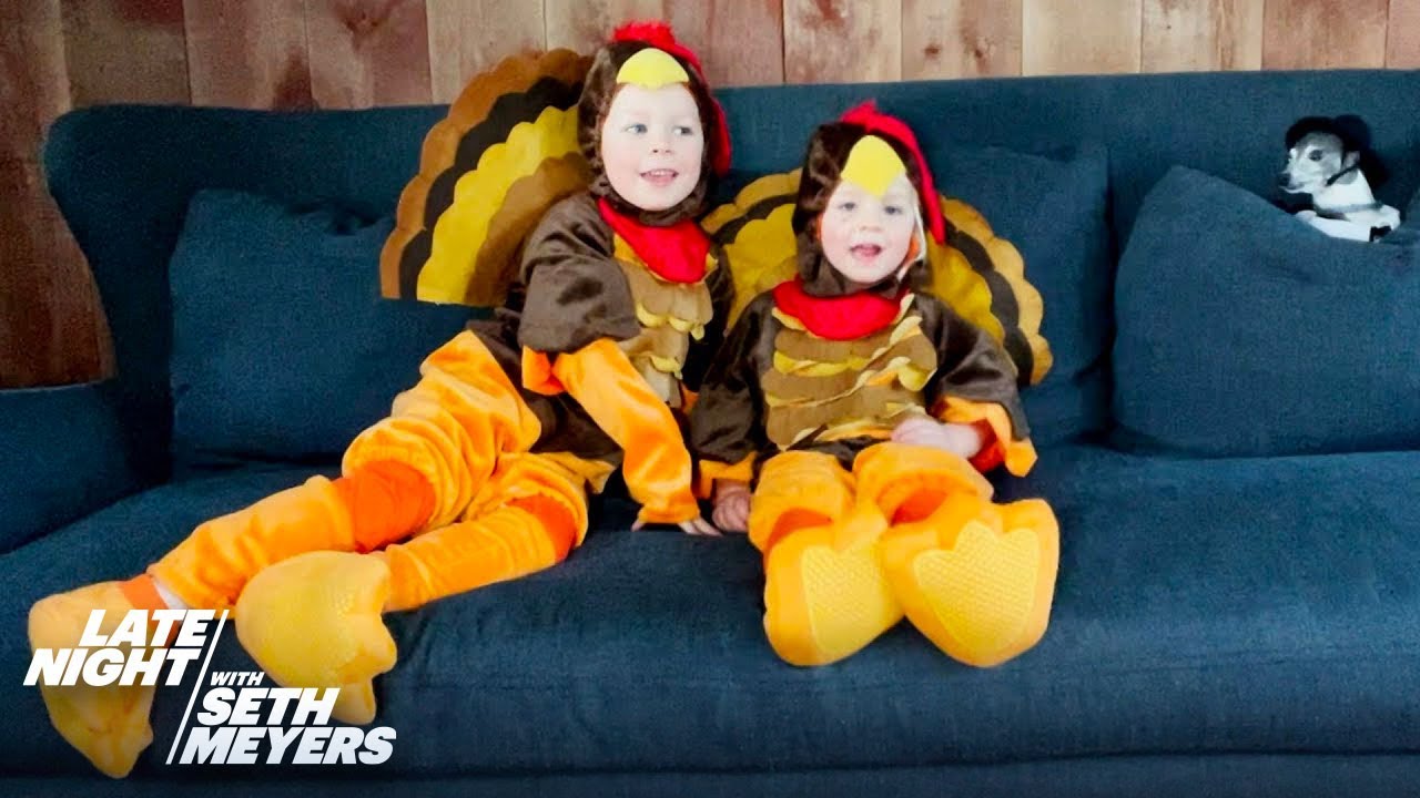 Seth’s Sons Dress Up as Turkeys to Celebrate Thanksgiving YouTube