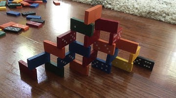 How to Make a 2D Domino Pyramid