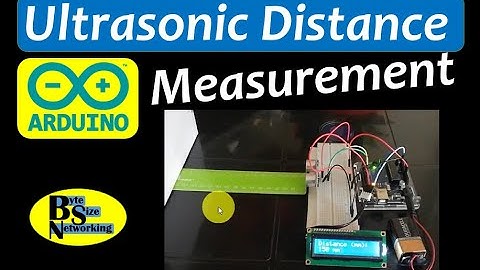 Arduino UltraSonic Distance Measure Project - Output to I2C LCD - Sketch Included