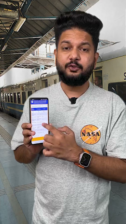 Last time confirm train ticket 🎫 🤯 #shorts #techplusgadgets #train