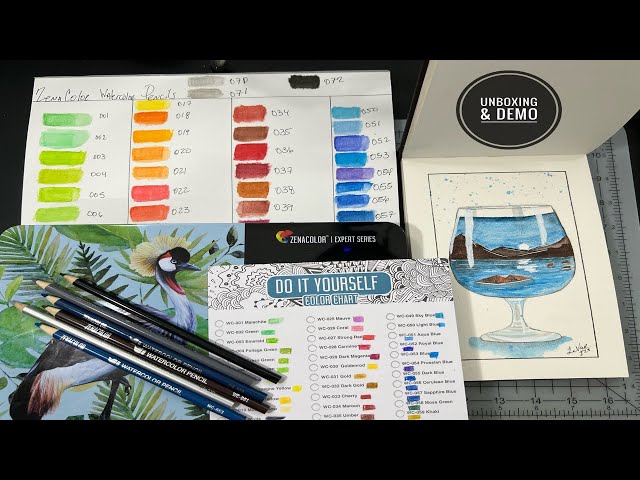 Swatch Form: Zenacolor Watercolor Pencils (120pc.)