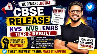 EMRS KVS NVS Tier 2 Result Release? Alok Sir Raises Voice For Students! #WeWantJustice