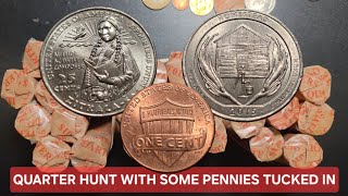 $250 QUARTER HUNT with a *BONUS* PENNY HUNT IN THE MIX #dwcnc #coinrollhunting #new #2023 #old #1920
