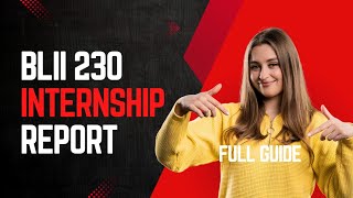 BLIS Internship Report Full Guide | Format, Conclusion and Suggestions 📚✨