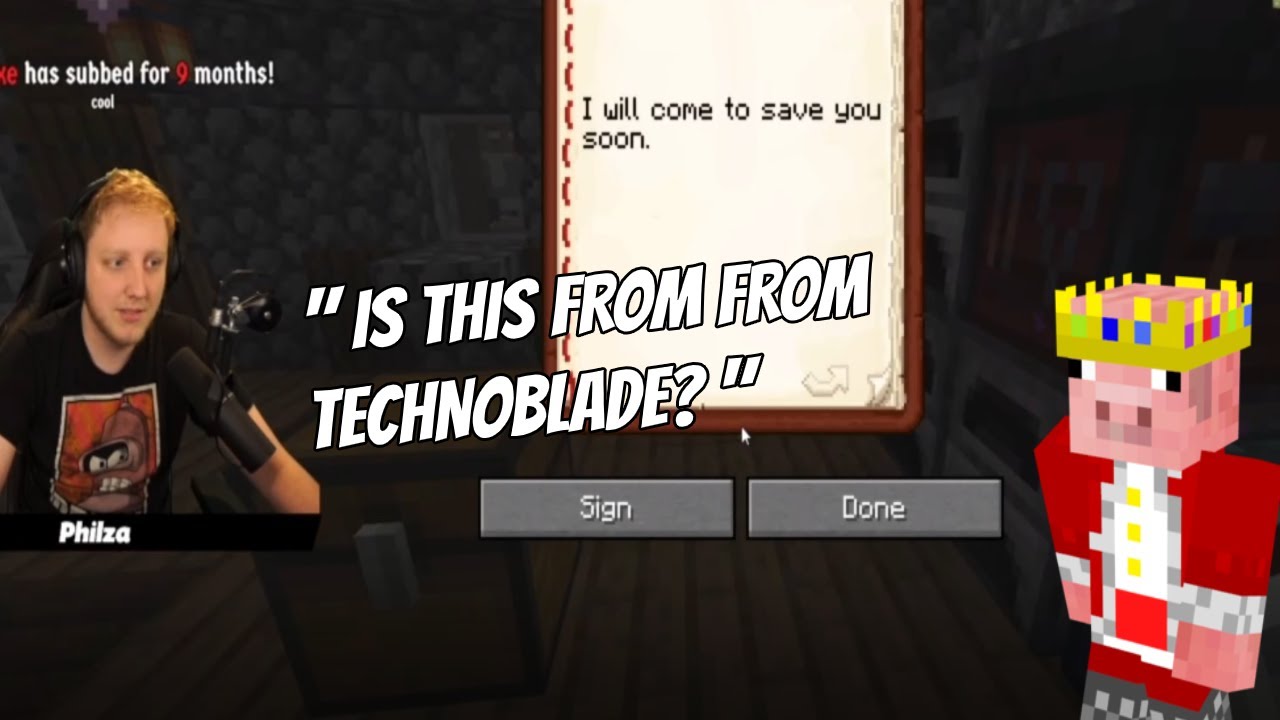 technoblade last message on the dream smp 