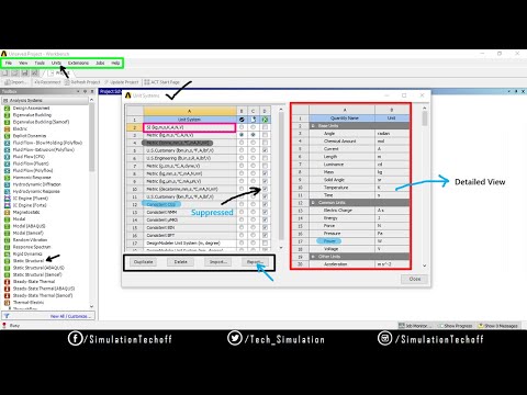 Units System | Lesson 7 | Ansys Tutorial Tamil