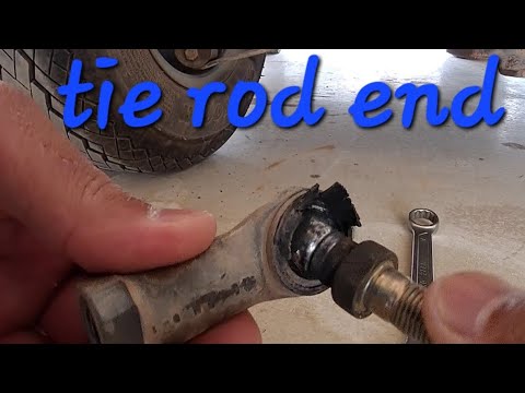 Replace tie rod end without removing tire Lh and Rh, Club car Precedent