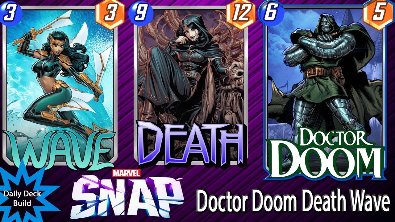 Dr Doom Meets Death Death Wave Combo Deck Marvel Snap Gameplay
