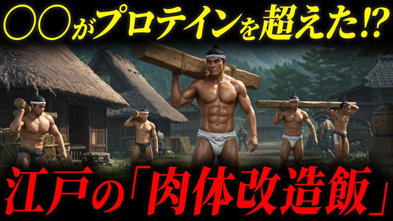 【江戸時代】プロテインを超える⁈江戸庶民の肉体改造フードがスゴかった！