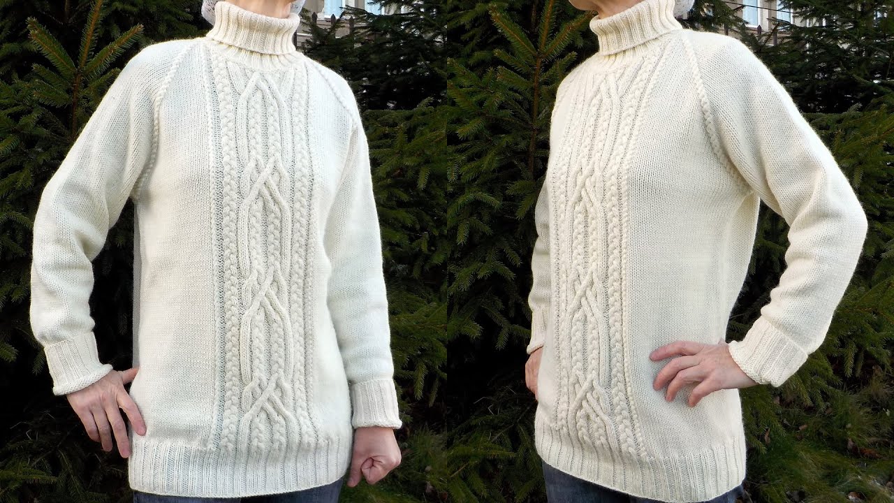 Свитер с араной регланом сверху