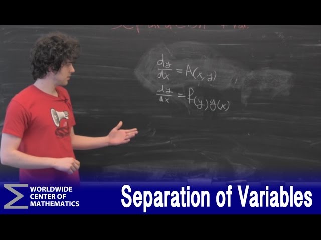 Differential Equations: Separation of Variables