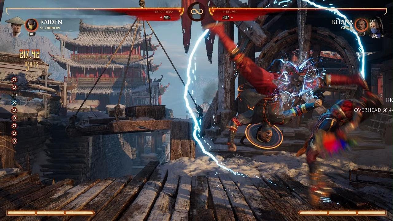 MK1 Raiden 550 damage corner combo with fatal blow